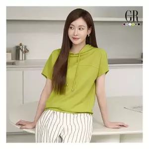 조르쥬 레쉬 런칭가 69,900원 26SS NEW 인견 블렌딩 티블라우스 6종 후드2+브이넥2+라운드2 435806