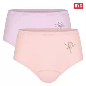 BYC 여성용 더안심 순면 요실금팬티 2매입 흡수패드강화 대용량 샘방지 안심팬티