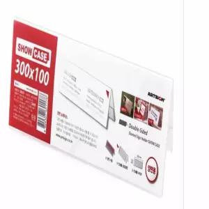 양면 쇼케이스 300x100 카탈로그꽂이 안내문꽂이 메뉴판꽂이 리플렛거치대 안내문거치대