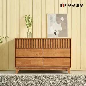 앳홈 비엔나 러버우드 원목 3단 1200 와이드 서랍장