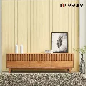 앳홈 비엔나 러버우드 원목 2단 1800 와이드 거실장 서랍장