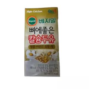 베지밀 뼈에좋은칼슘두유 땅콩 아몬드 호두 잣 190ml 80팩