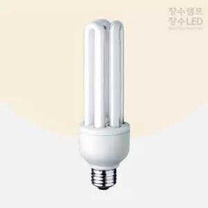 [하프클럽/셀럽하우스]장수램프 삼파장 EL 형광다마 30W 전구색 E26 전구