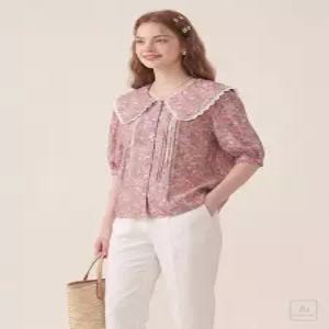 써스데이아일랜드 THURSDAYISLAND 레이스 세일러카라 블라우스T244MBL240W 438629