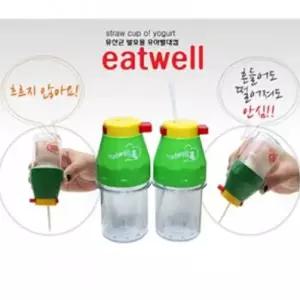 eatwell 유산균발효 유아빨대컵 요구르트케이스 80ml