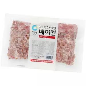 (올핀)냉동 베이컨 1kg 고소 바삭한 돼지앞다리살