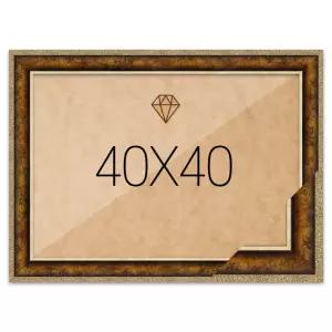 40x40 앤틱골드 보석십자수액자 주문 십자수 보석 비즈 액자 전용 큐빅