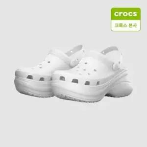 크록스 여성화 베이 클로그 화이트 206302-100