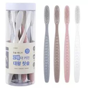 [제이큐]2단모 왕 큰 대왕 칫솔 12개입