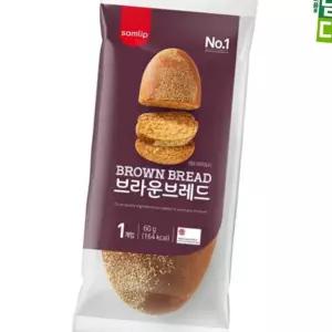 (다올)삼립 브라운브레드 60g X 20개 냉동 갈색빵 간식
