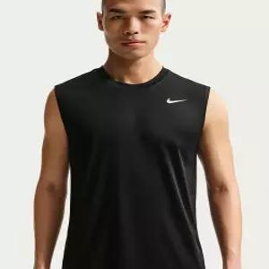 나이키 NIKE 드라이 핏 민소매 트레이닝 탑 M - 블랙 매트 실버 IO1430-010