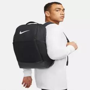 나이키 NIKE 브라질리아 9.5 트레이닝 백팩 미디엄, 24L - 블랙 화이트 DH7709-010