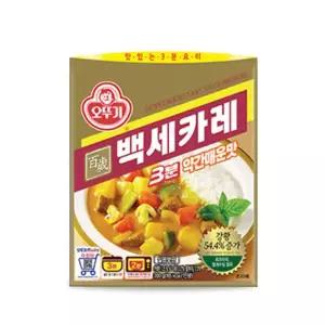 [오뚜기] 백세카레 3분 약간매운맛 200g x 24개