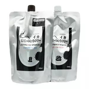 뉴겐 금송 이카보쿠쥬우 오징어먹물 헤어칼라 새치커버 염색약 500ml