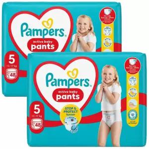 유럽산 팸퍼스 베이비드라이 기저귀 팬티 형 3 4 5 6 7 단계 pampers 아동공용 팬티5단계2팩(96매) 바우처