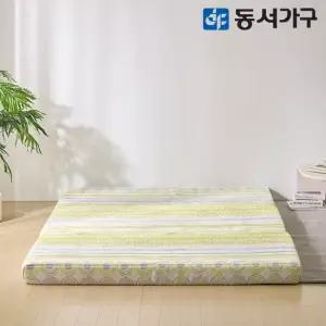 동서가구 허니셀 폼 극세사 3단 접이식 편백황토숯 토퍼 매트 11cm SS DF644920