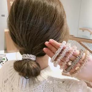 아트박스/앤어바웃 크리스탈 비즈 헤어 머리끈 5P SET