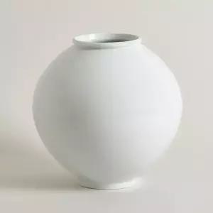 박수재 작가 도담 달항아리 특4호 화병 36cm 오브제 도자기 백자