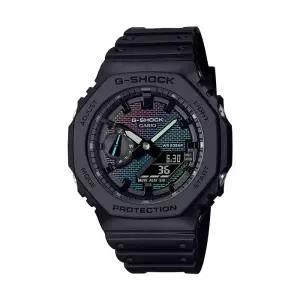 지샥 GA-2100RW-1A 빅페이스 레인보우 브릭월 남성 우레탄 아날로그 전자 시계