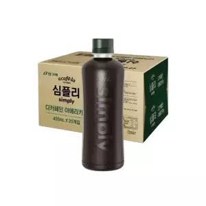 [매일유업] 아카페라 심플리 디카페인 아메리카노 400ml 20개