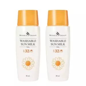 보타니컬테라피 베이비 선밀크 워셔블 썬밀크 무기자차 80ml 2개