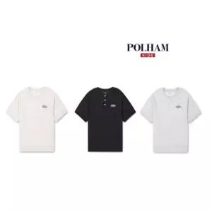 {백화점 정품} 폴햄 키즈 공용) 더블니트 헨리넥 루즈핏 반팔티_PKG2TS3011
