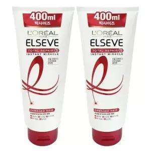 로레알 토탈리페어5 인스턴트 미라클 헤어팩 400ml 2개
