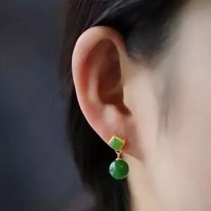 스터드 자연주의 쥬얼리 원석 옥시리즈 벽옥 재스퍼 그린