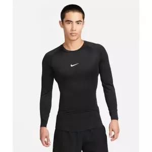 나이키 NIKE 프로 드라이 핏 타이트 긴소매 피트니스 탑 M - 블랙:화이트 FB7920-010FB7920-010 159881