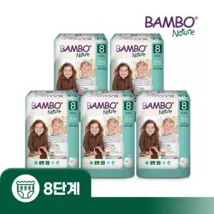 덴마크 친환경 기저귀 밤보그린 팬티형 1박스 8단계, 80매
