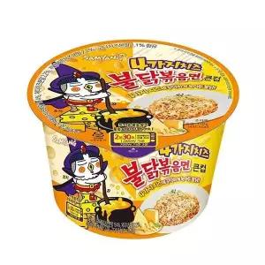 [하프클럽/]큰컵라면 삼양 4가지치즈 불닭볶음면 110g 16개