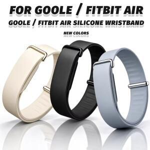 Google Fitbit Air 용 조정 가능한 실리콘 시계 밴드  스포츠 스트랩 피트니스 손목 교체 팔찌