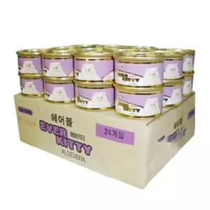 [하프클럽/셀럽하우스]고양이간식 에버키티 헤어볼 캔 85g X 24EA