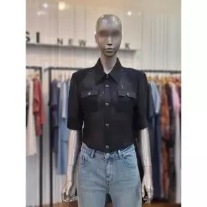 제시뉴욕 카라넥 시스루 크롭 반팔 숏재킷 DF7-SZNSJQ160S 51134134 831274