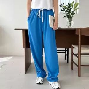 바지 밴딩 면 츄리닝 트레이닝 일자 와이드 팬츠 여자