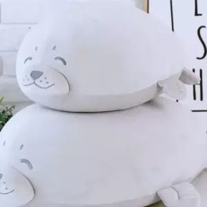 인형 사자 물개 물범 인감 동물 잠자는 세계 애착 플러시 베개
