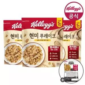 켈로그 시리얼 현미 푸레이크 550gx3개+미니시리얼 40g