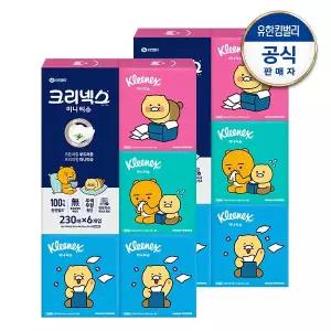 유한킴벌리 크리넥스 디럭스 미니 카카오 230매X6개입(2세트)