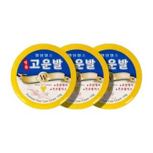 고운발크림 고운발 풋 크림 발 뒤꿈치 각질제거 기타향, 110g, 3개
