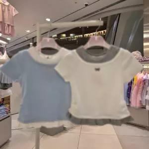 [로엠걸즈] 레이어드 반팔티셔츠 RGRA2655C