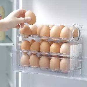 계란 트레이 오토폴딩 달걀 보관함 계란용기 통 정리함