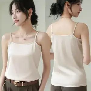 아트박스/블카마켓 찰랑 실키 새틴 여성 끈 나시 민소매 여자 여름 냉감