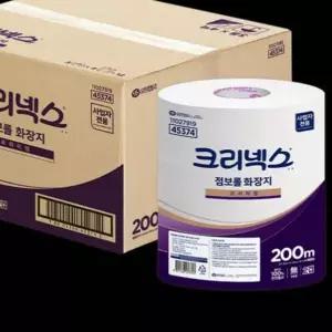 점보롤 휴지 티슈 화장지 200M 3롤X4백 1박스