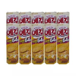 오리온 예감 오리지날 64g x 10개 튀기지 않은 고소한 감자칩 포테이토칩 과자 스낵