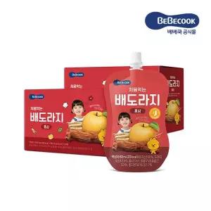 베베쿡 처음먹는 배도라지 홍삼 2박스(80ml X 40팩)
