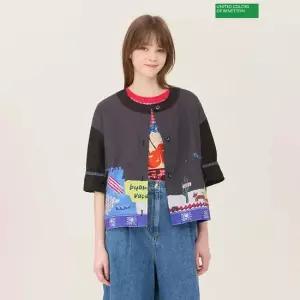 베네통 피크닉 모티브 점퍼 BAJPA9631