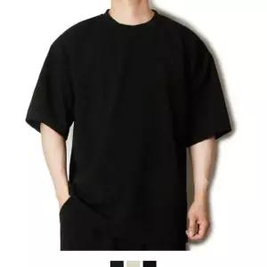 남성반팔티 남자무지오버핏 루즈핏베이직 여름반팔티셔츠