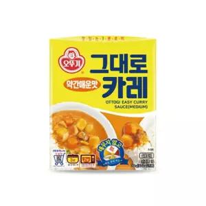 [오뚜기] 그대로카레 (약간매운맛) 200g x 24개