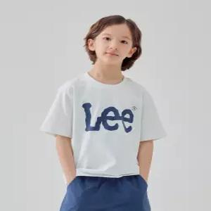 [백화점 정품] LEE 25SS 빅 트위치 스탠다드핏 키즈 반팔 티 네이비 LK2502ST02NA