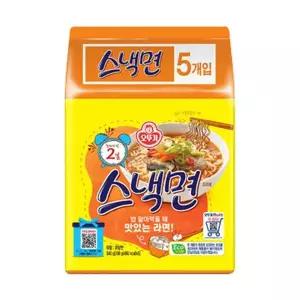 [오뚜기] 스낵면 멀티팩 (108g x 5개) x 8팩 /총 40봉지[36120469]
